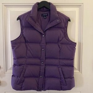 Lands' End Women's Quilted Down Vest/Lightweight/Purple/Size M/NEW/NEVER WORN!